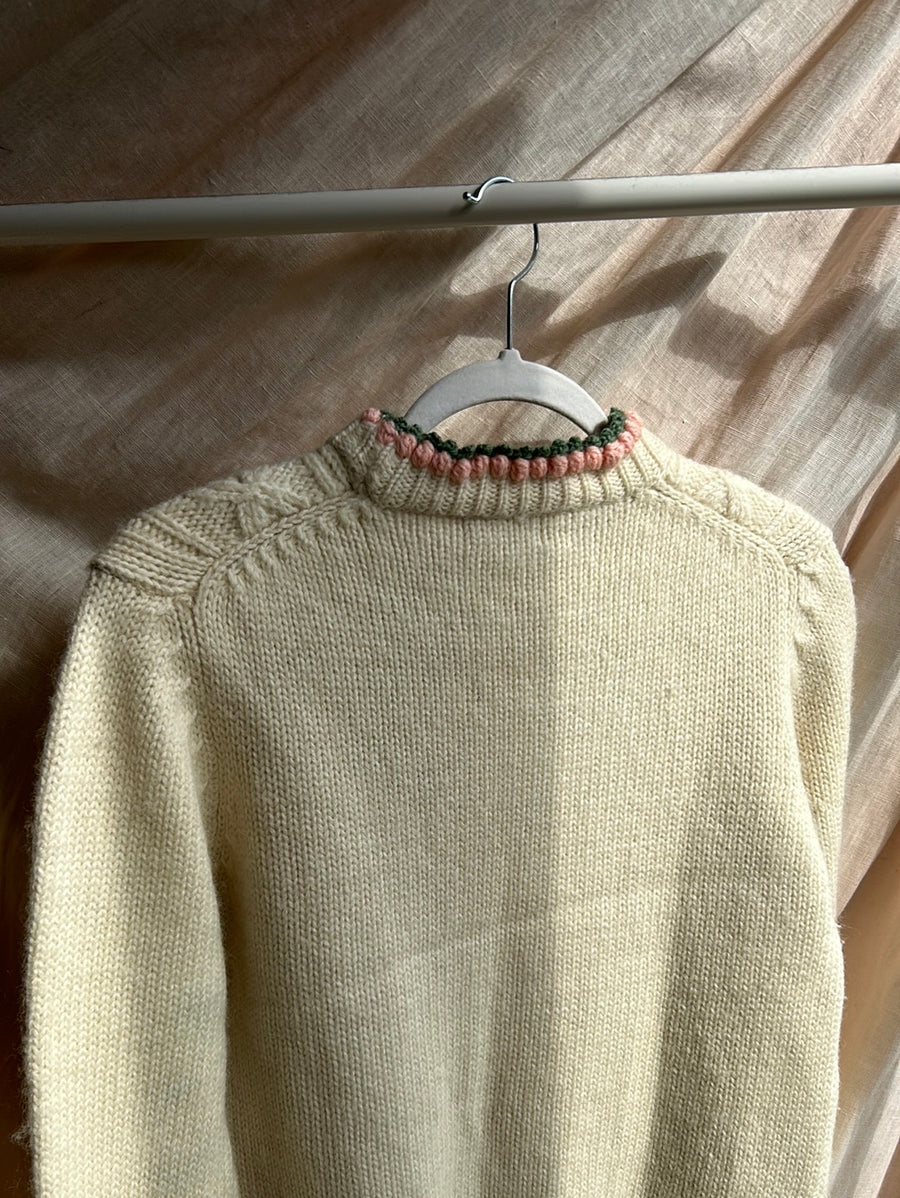 Embroidered Cable Knit Jumper - S