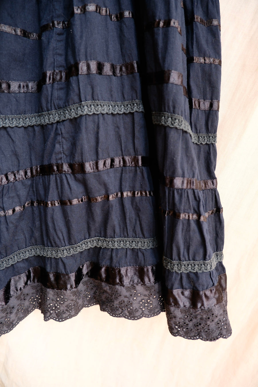 Black Tiered Skirt - UK 16-18