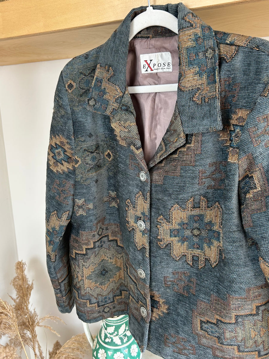 Tapestry Aztec Jacket - M