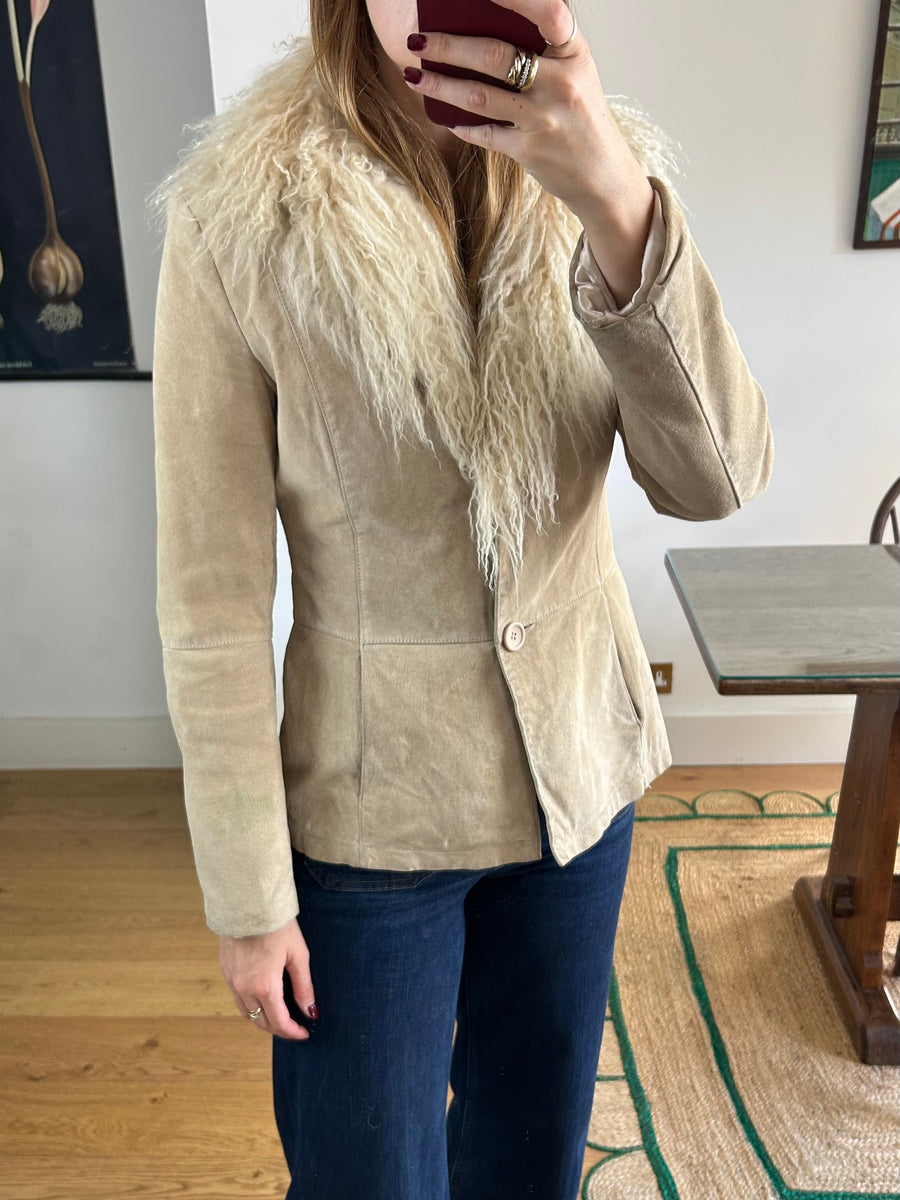 Mongolian Fur Blazer - S