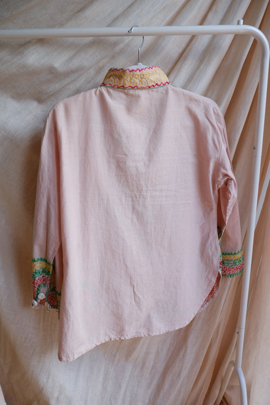 Pink Embroidered Tunic - M