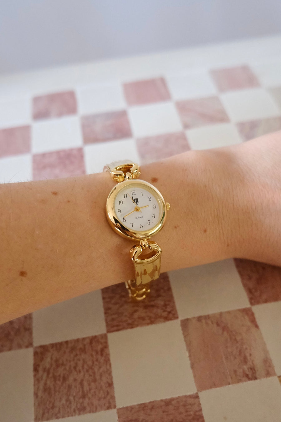 HP Gold Plated Bangle Watch
