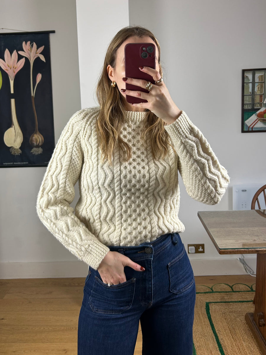 Cable Knit Jumper - S