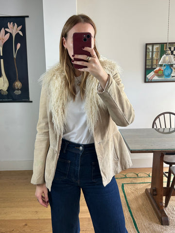 Mongolian Fur Blazer - S