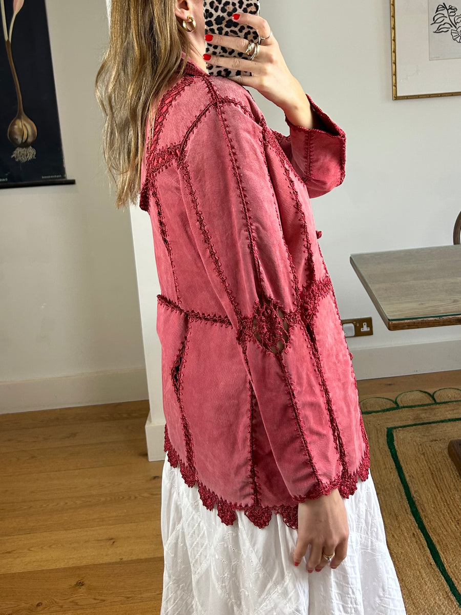 Suede & Crochet Jacket - XS/S