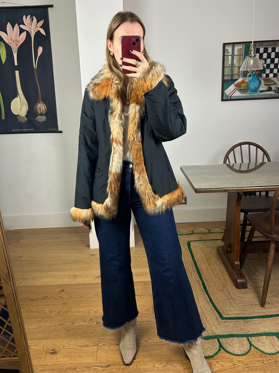 Embroidered Penny Lane Coat - S-M