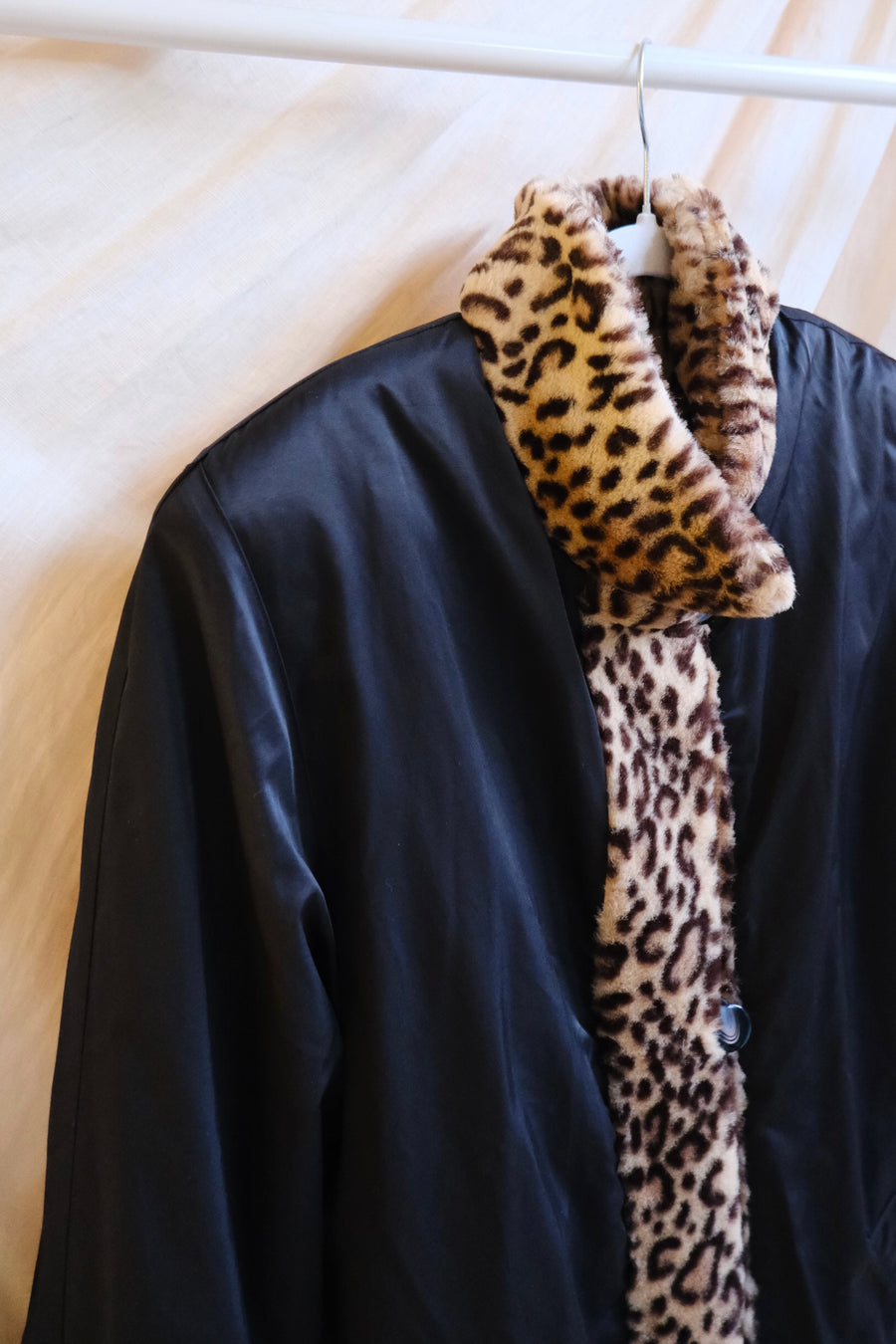 Reversible Leopard Coat - M