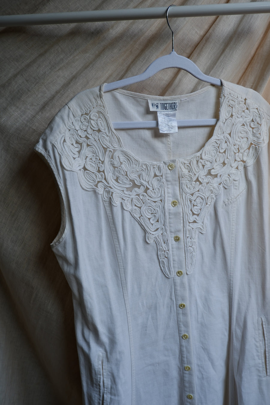 Linen Button-Down Dress - UK 18