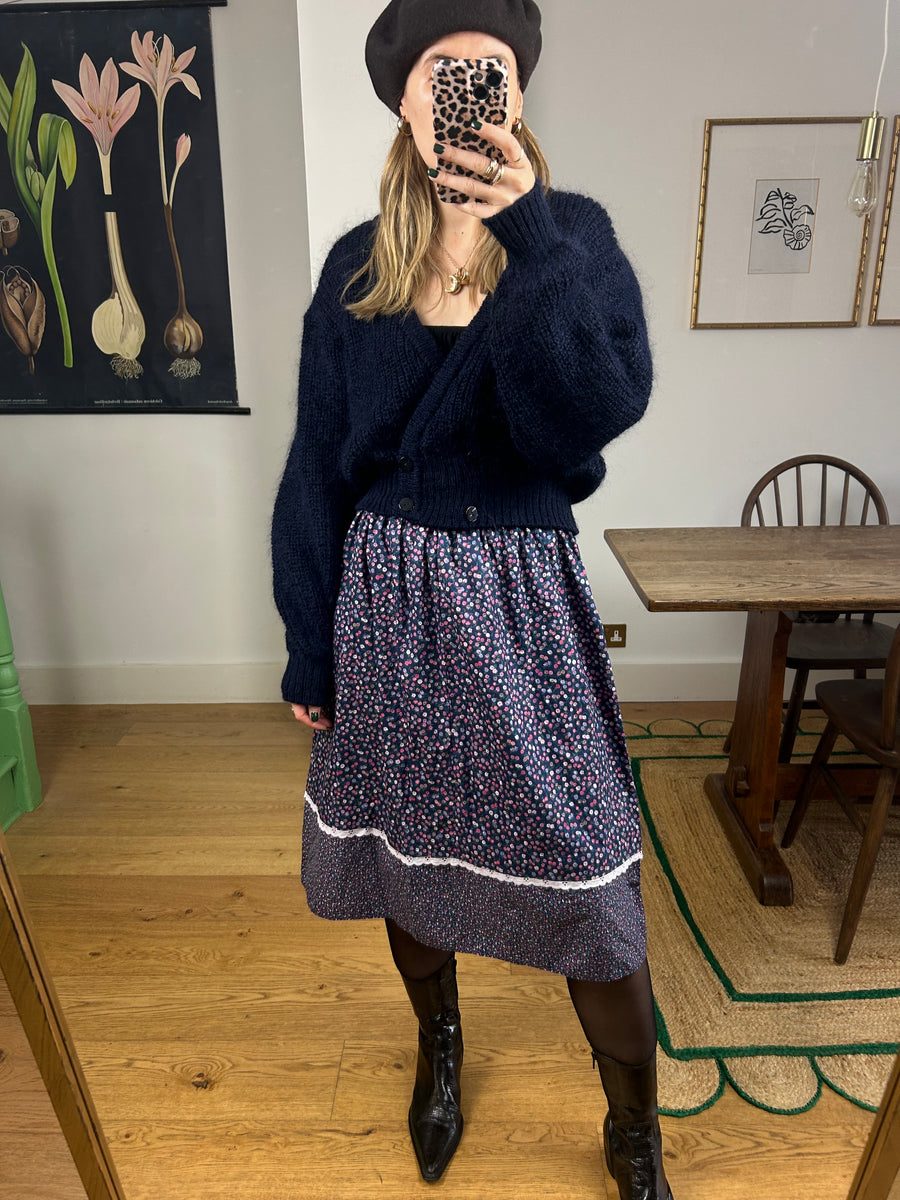 Cotton Floral Skirt - UK 8