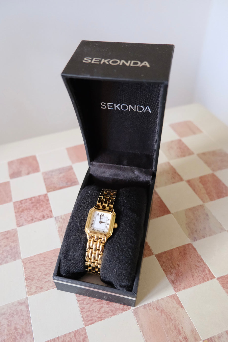 Sekonda Gold Plated Square Watch