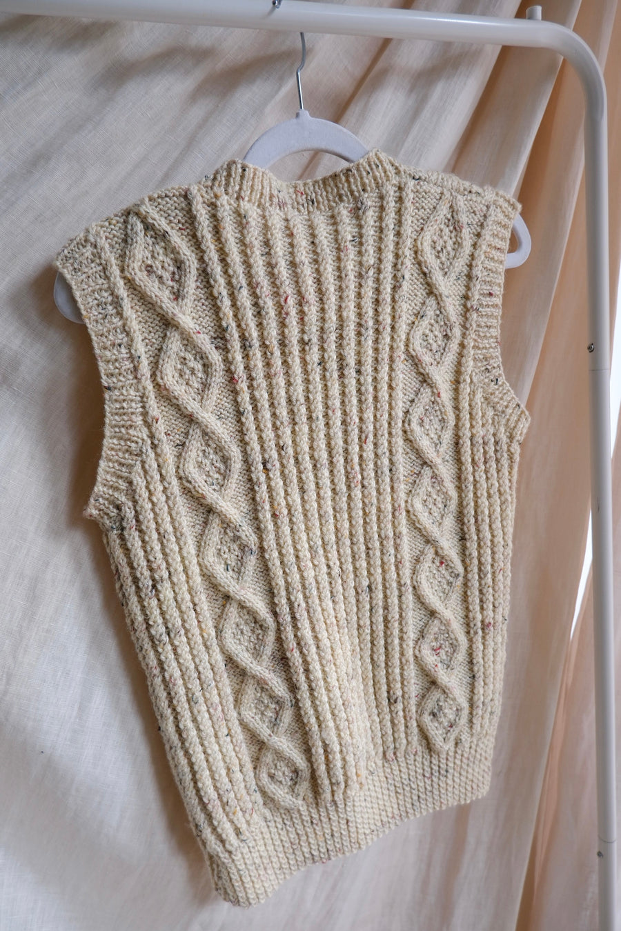 Cable Knit Waistcoat - S