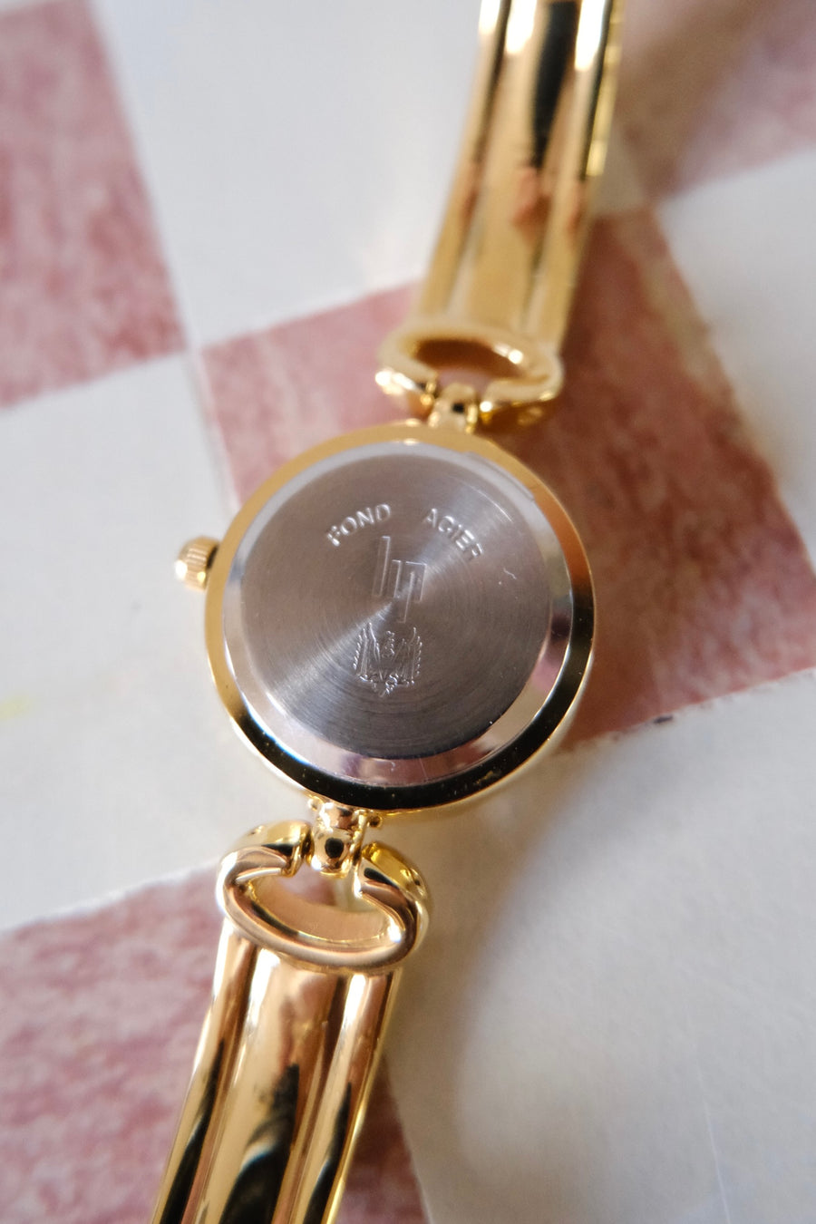 HP Gold Plated Bangle Watch