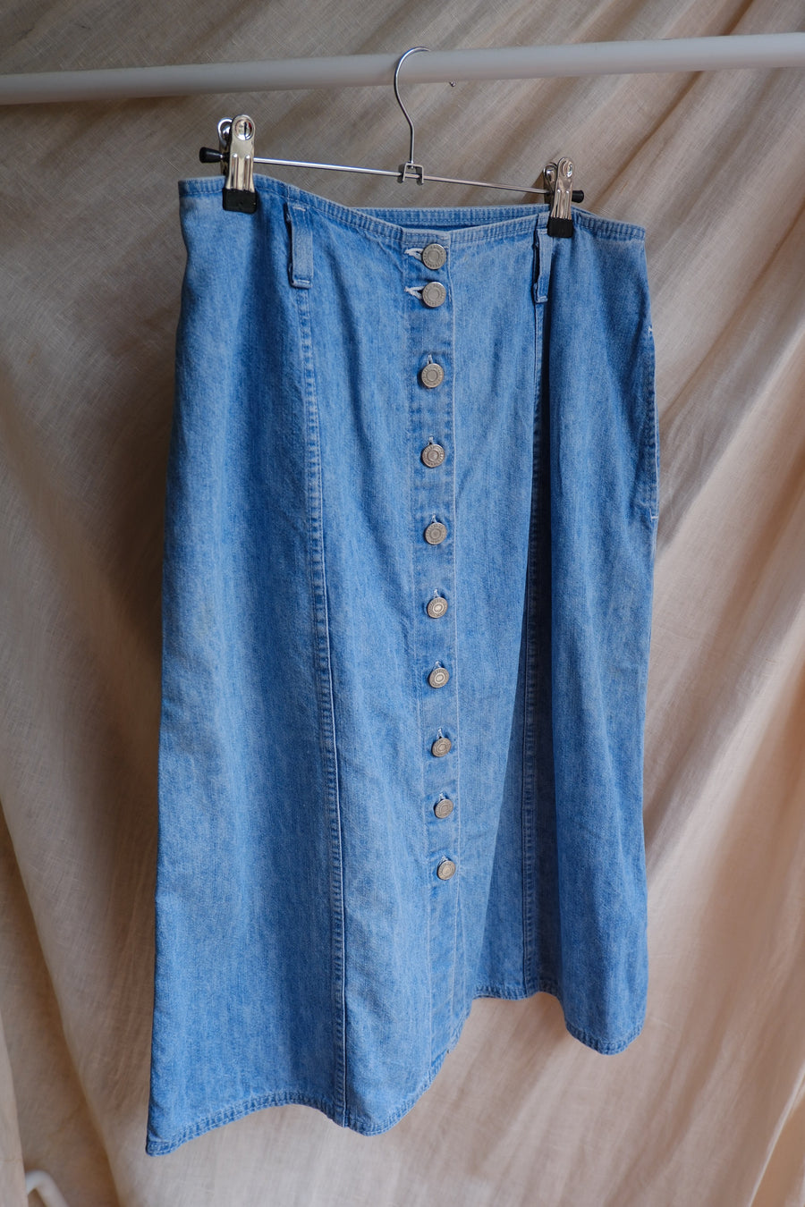 Denim Midi Skirt - UK 10