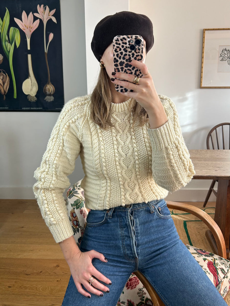 Cable Knit Jumper - S