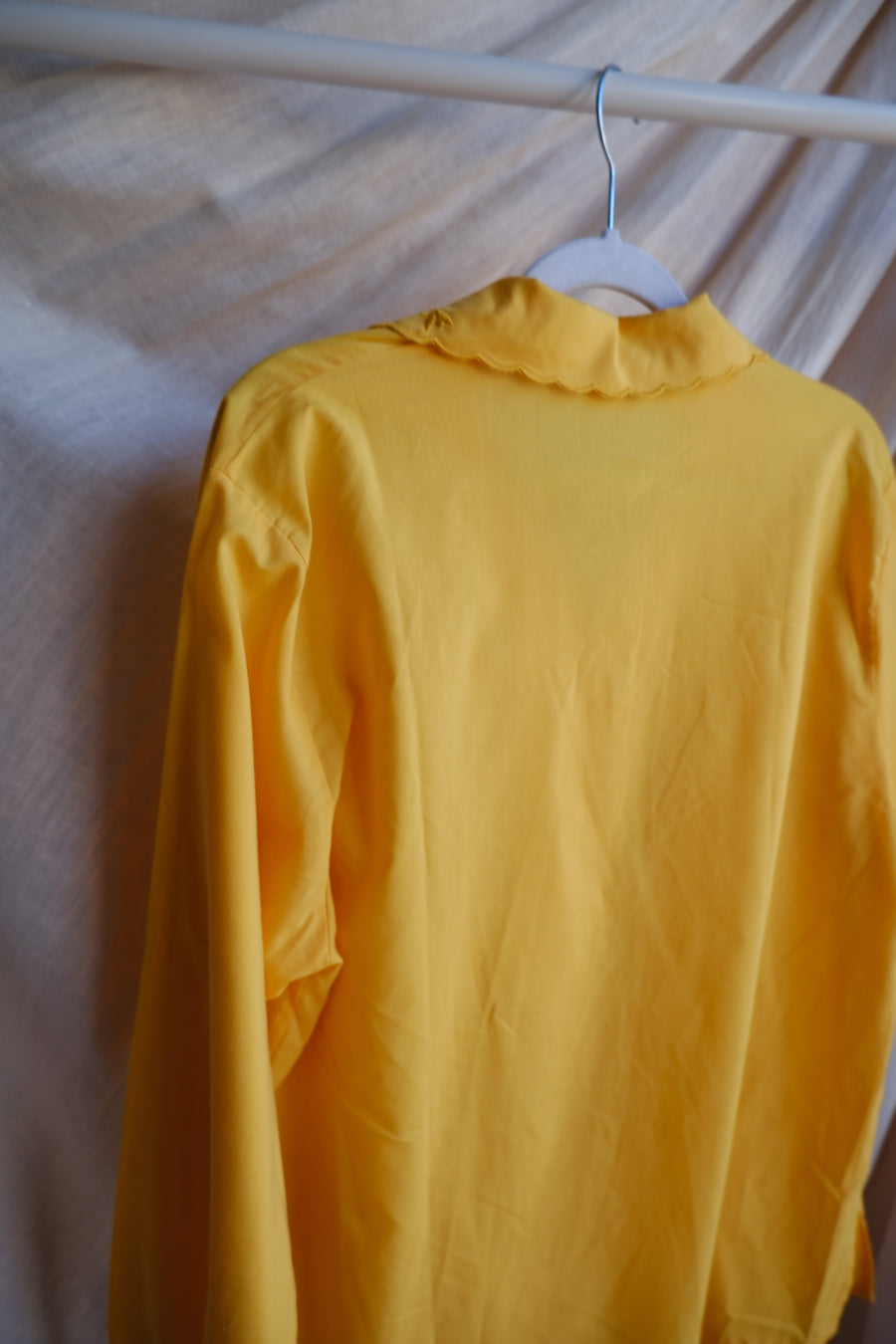 Yellow Embroidered Blouse - M/L