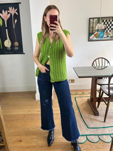 Green Knit Waistcoat - S-M