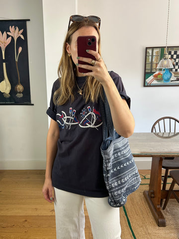 Sailing Embroidered T-Shirt - M