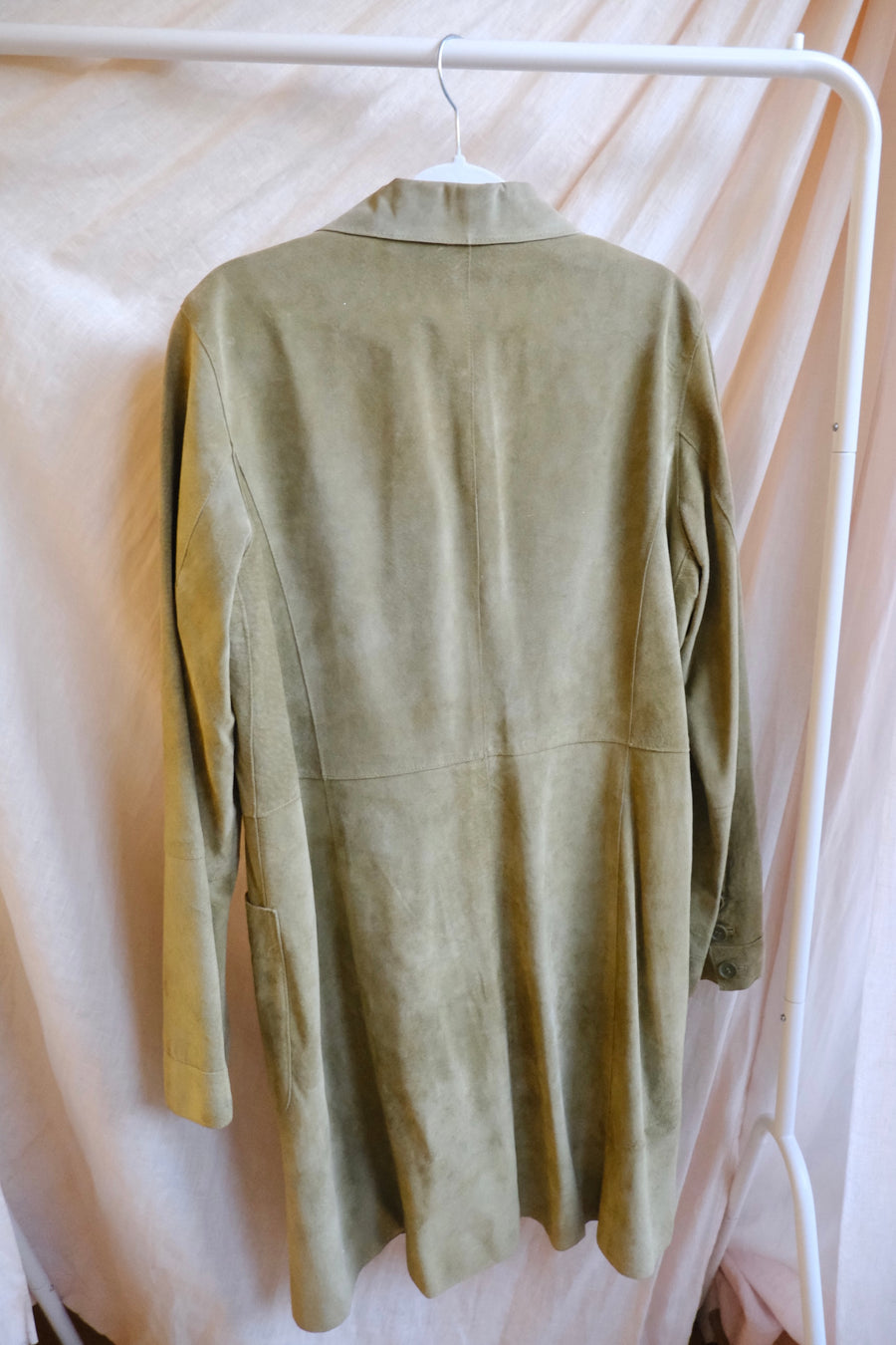 Green Suede Jacket - S/M