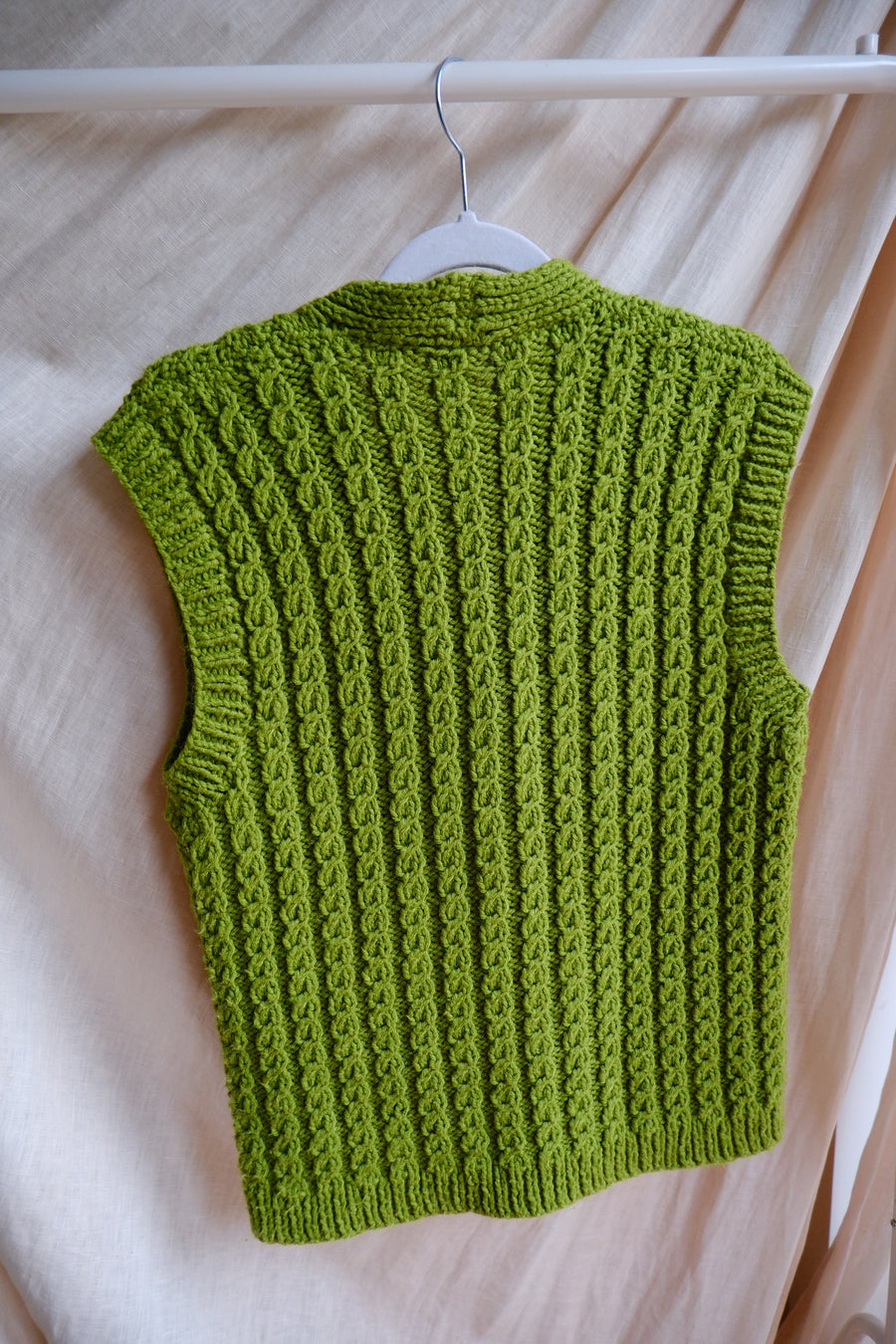 Green Knit Waistcoat - S-M