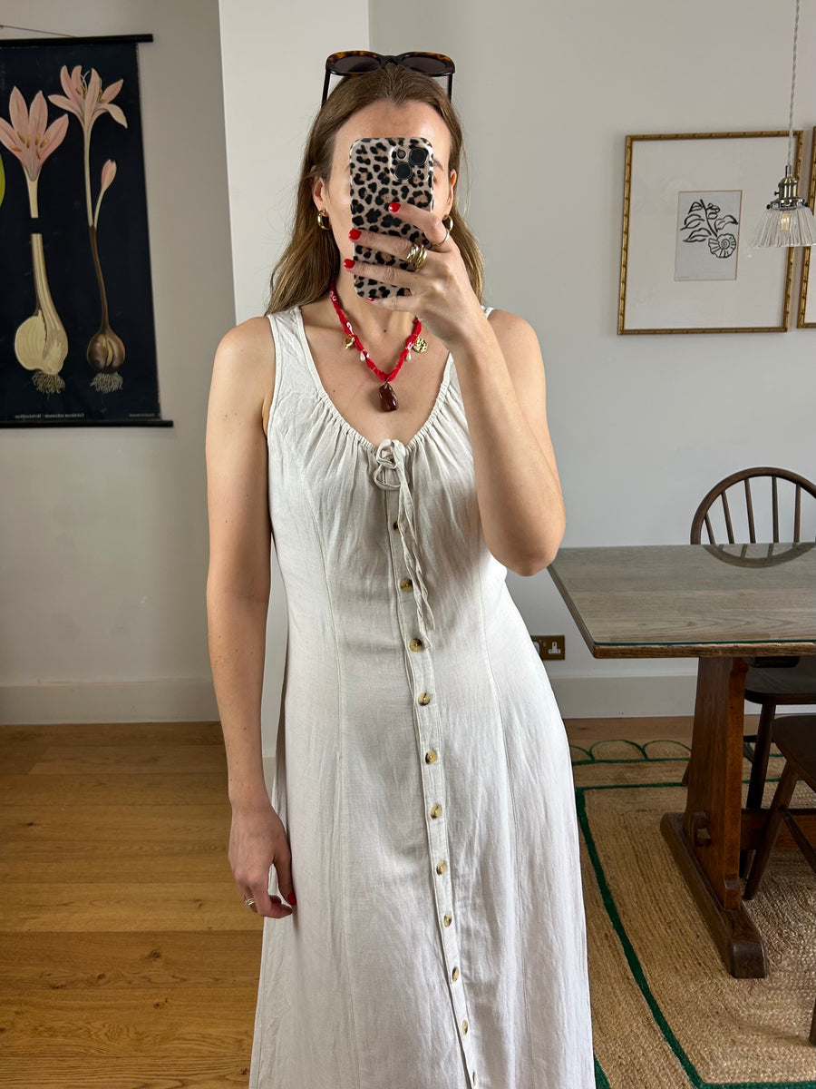 Red Bandana Quartz Charm Necklace