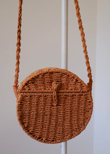 Round Wicker Bag