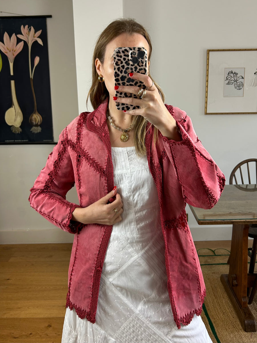 Suede & Crochet Jacket - XS/S