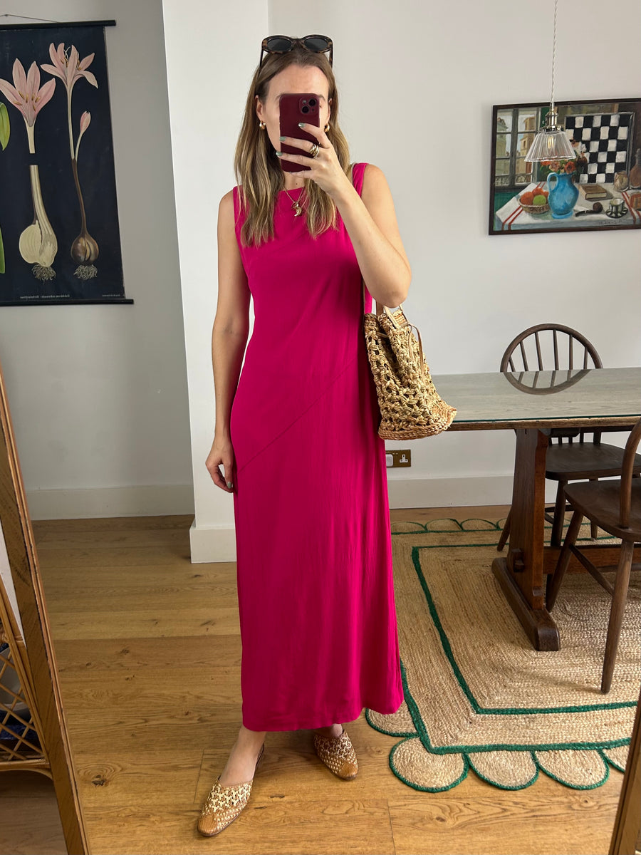 Pink Maxi Dress - UK 12-14