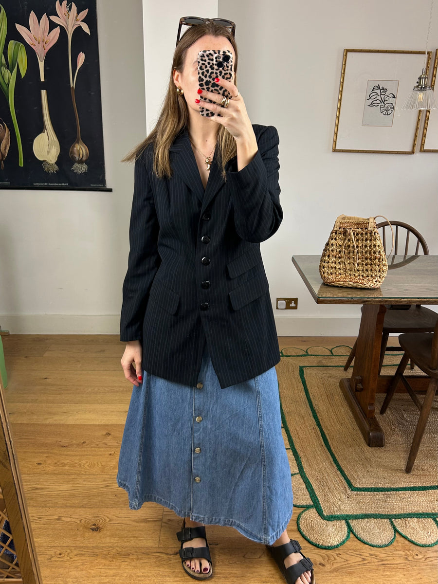 Pinstripe Blazer - S/M