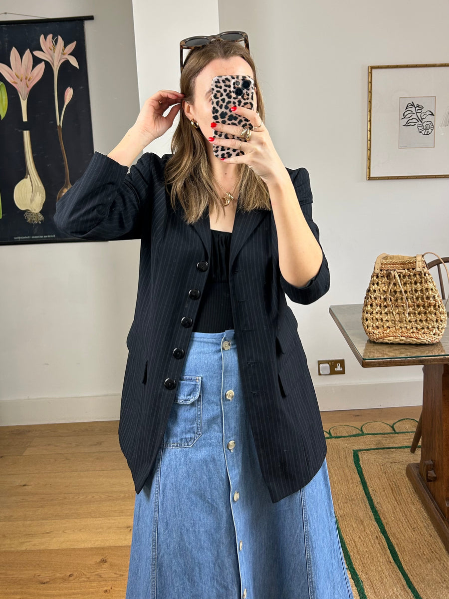 Pinstripe Blazer - S/M