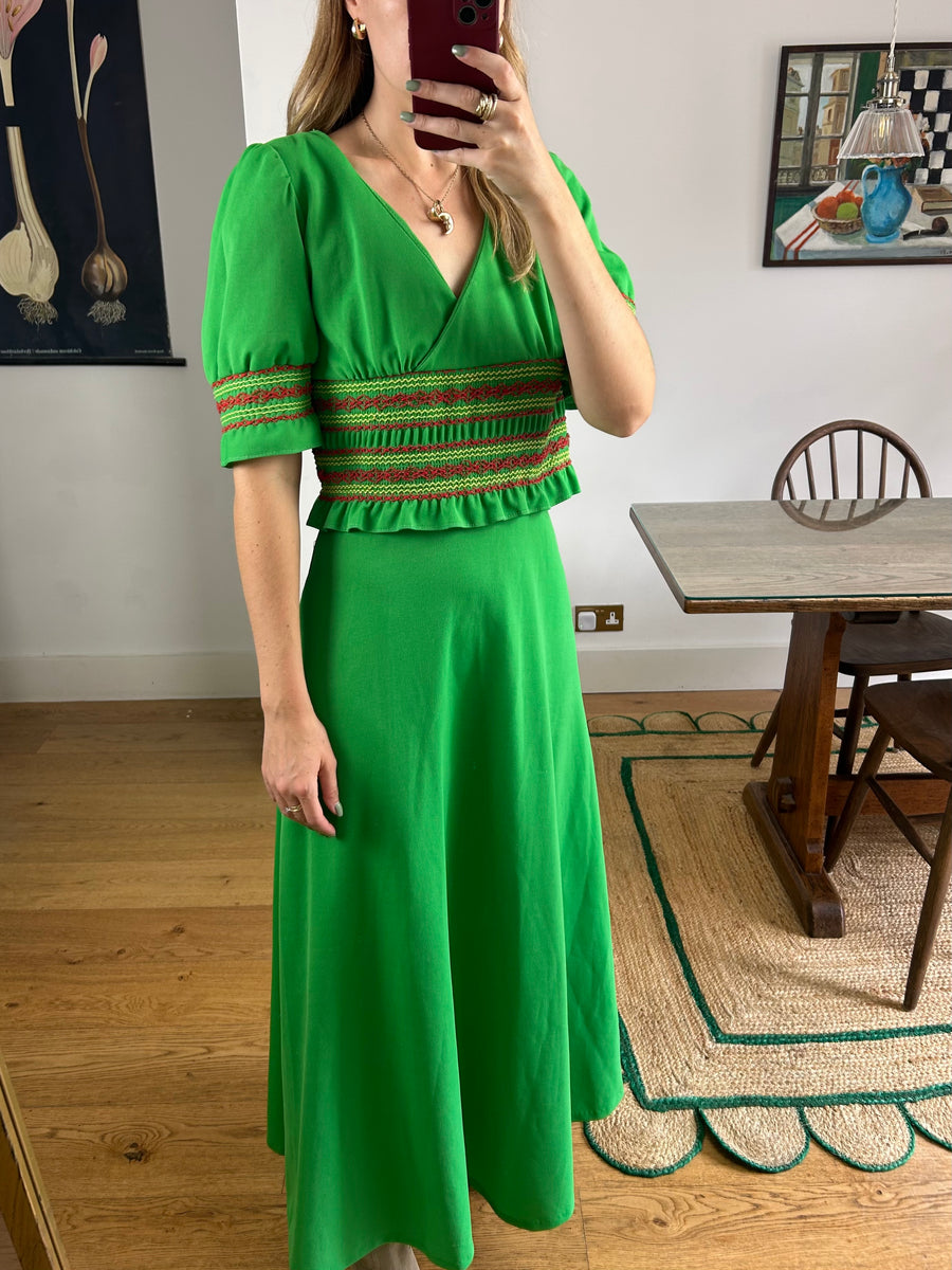 Green Maxi Dress - UK 10