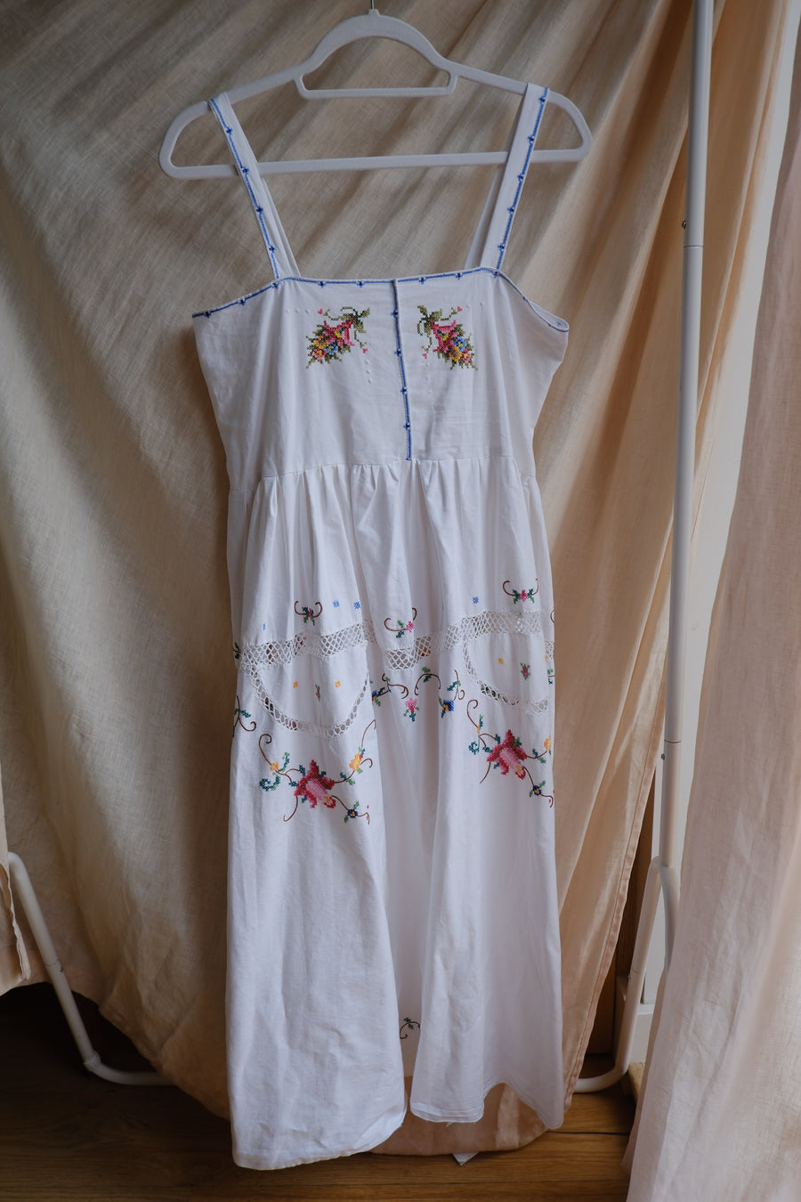 Reworked Embroidered Dress - UK 8