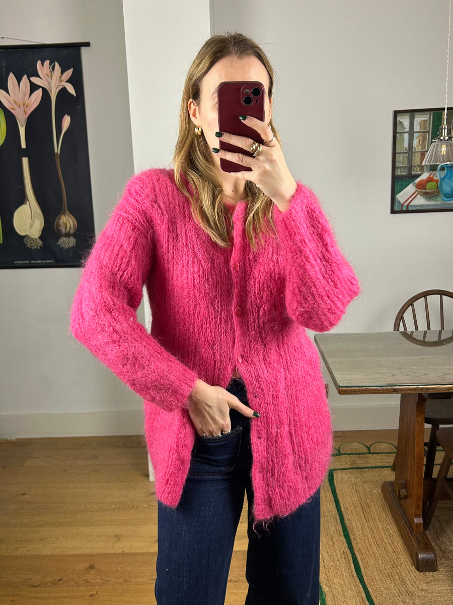 Pink Mohair Jumper - S