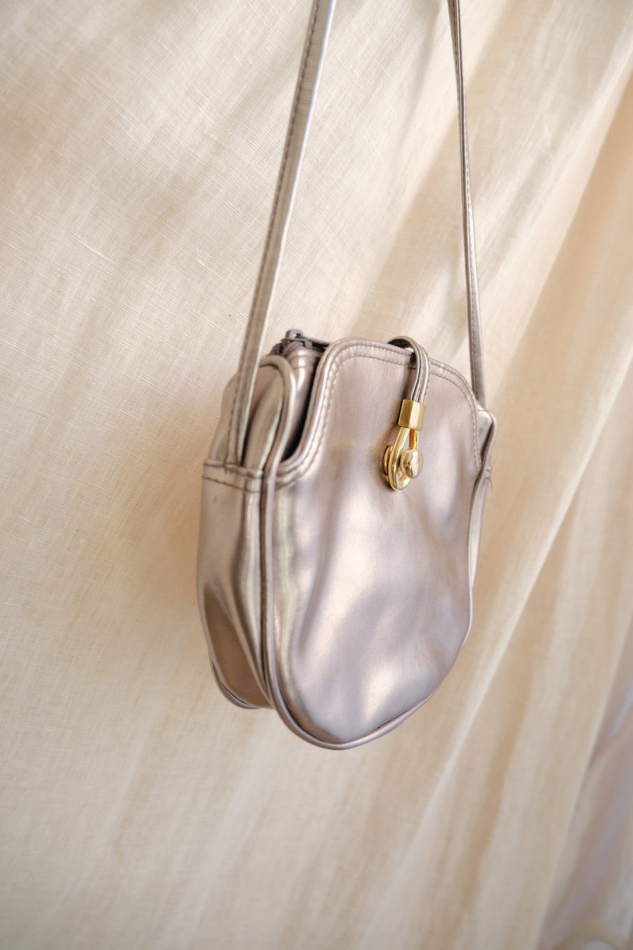 Silver Cross Body Bag