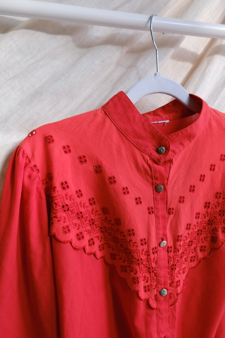 Red Lace Shirt - M-L