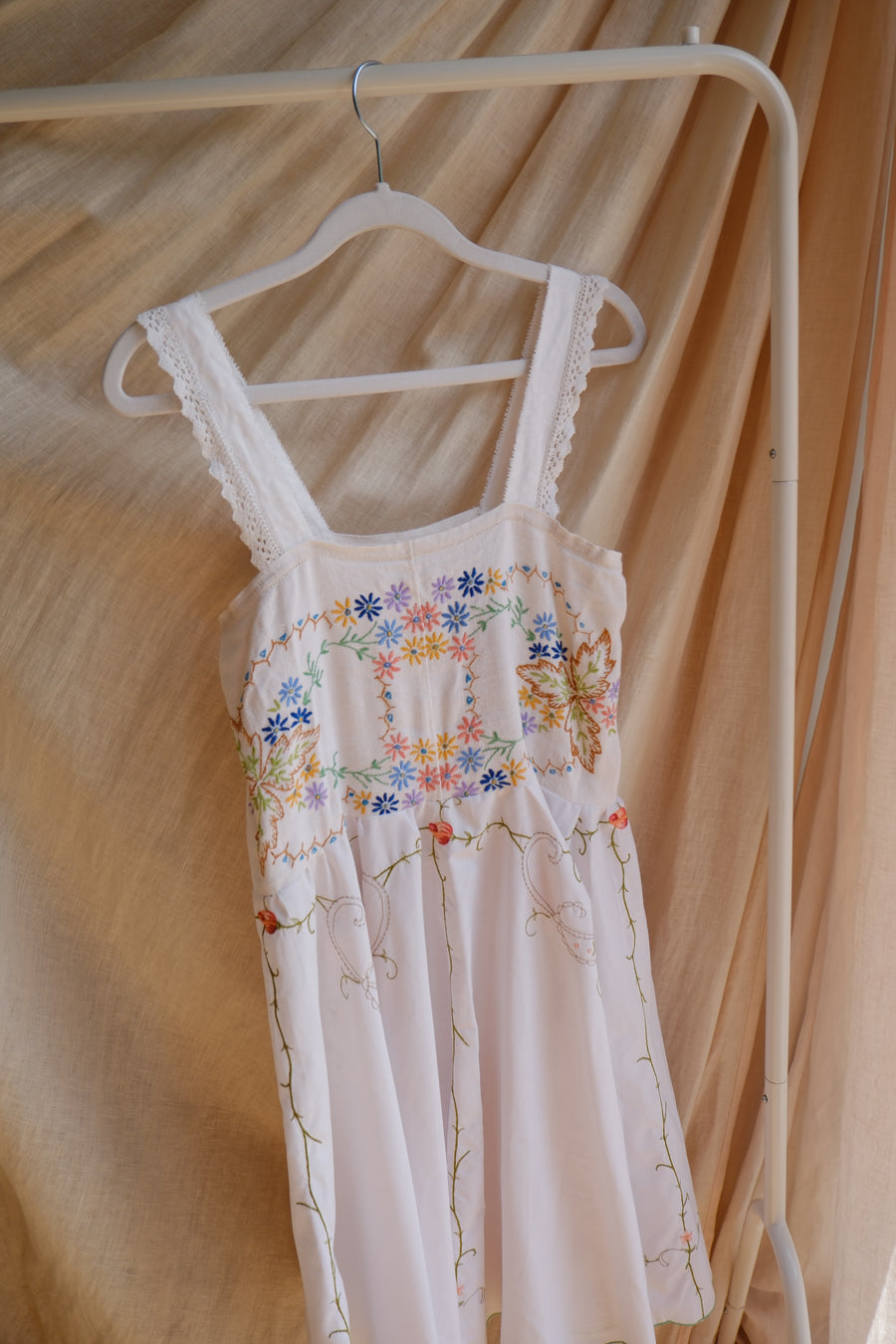 Reworked Embroidered Dress - UK 6