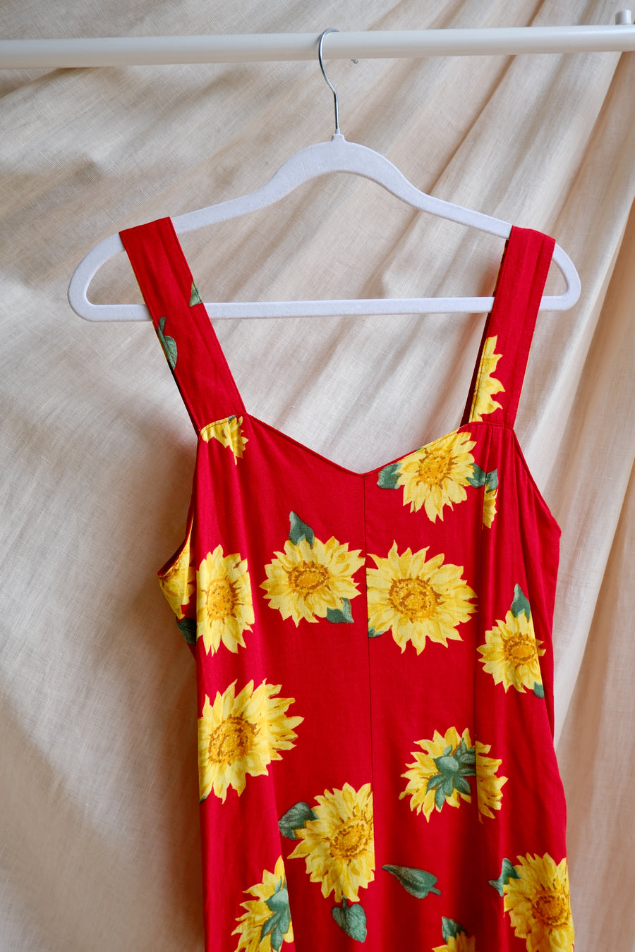 Red Sunflower Dress - UK 10