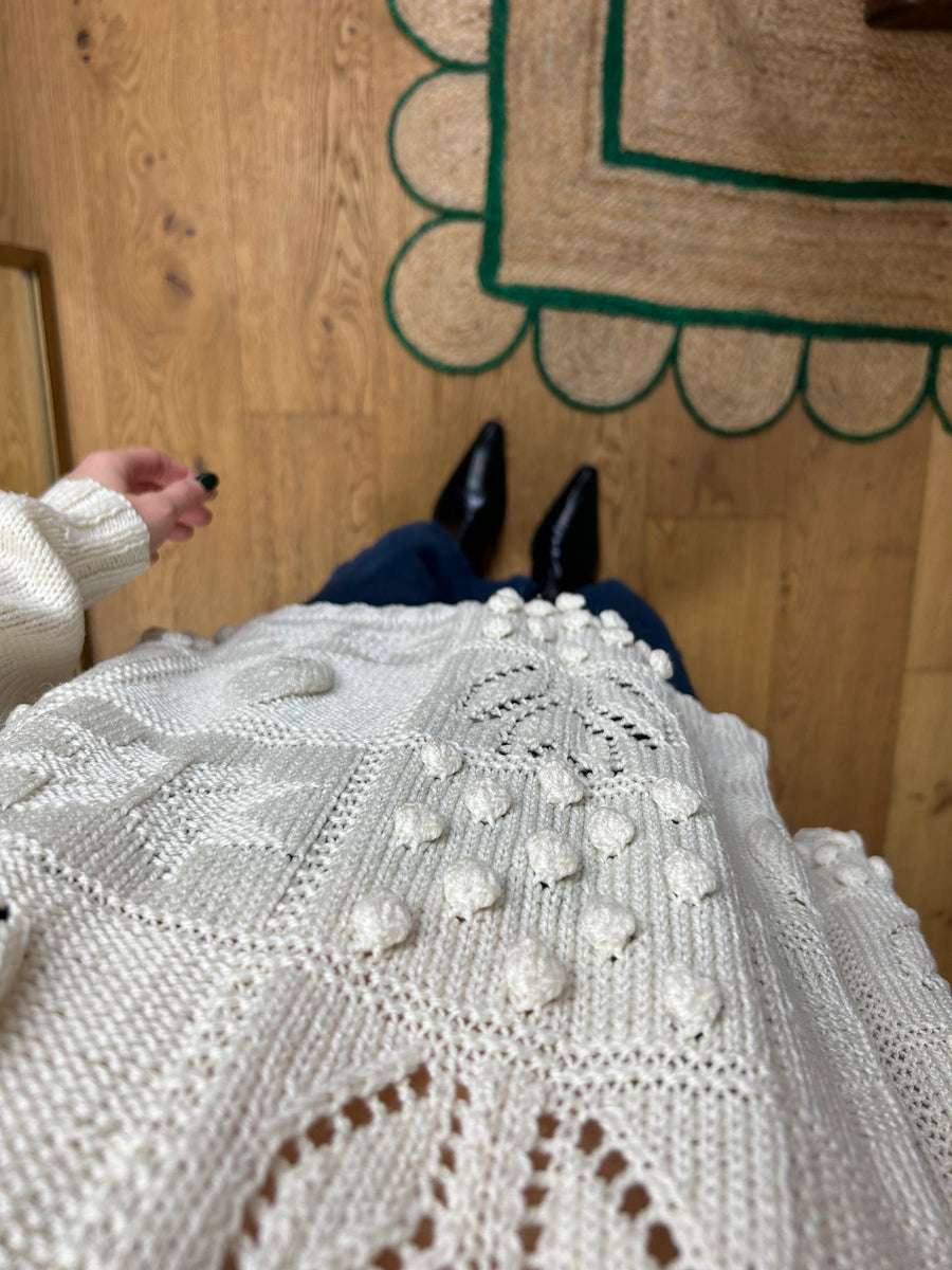 Pattern Knit Jumper - L