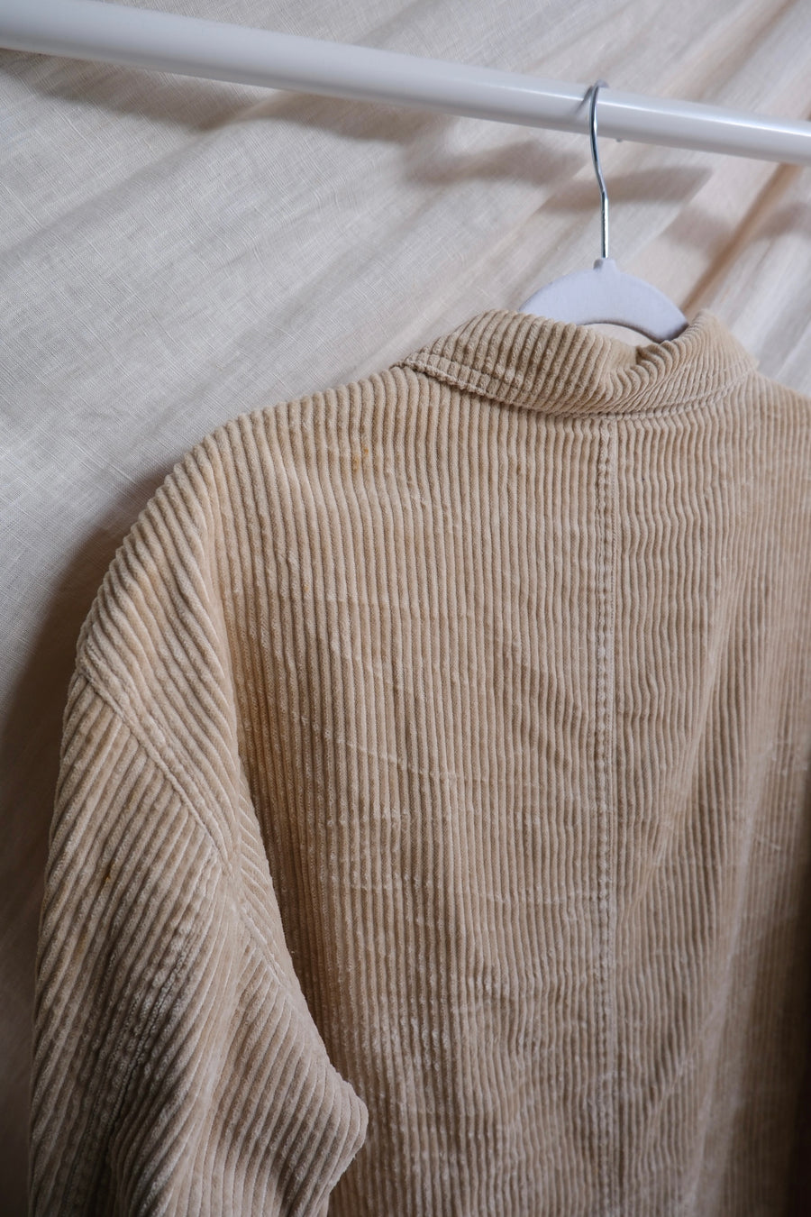 Beige Jumbo Cord Jacket - M
