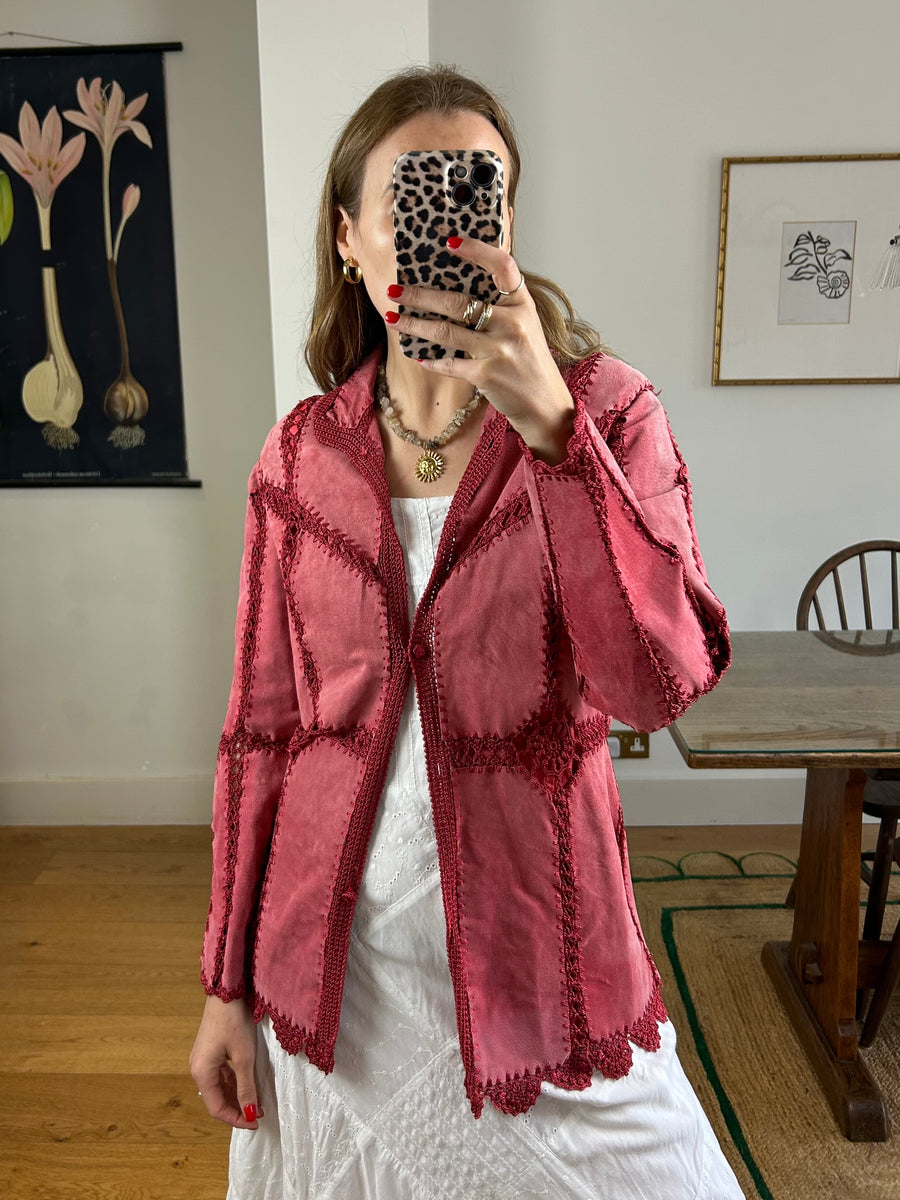Suede & Crochet Jacket - XS/S