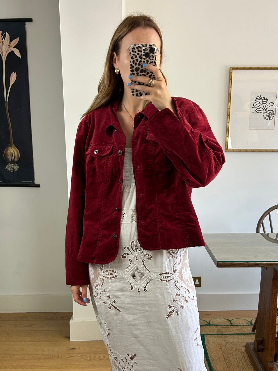 Red Velvet Jacket - M-L