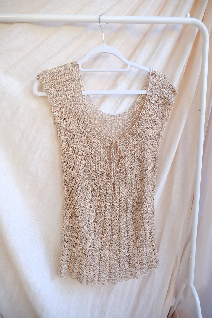 Gold Knit Top - S