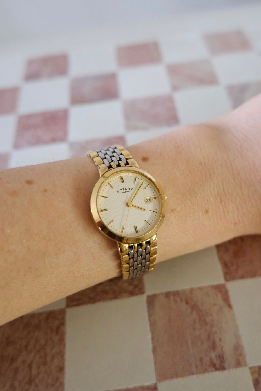 Rotary Gold Plated Two Tone Watch