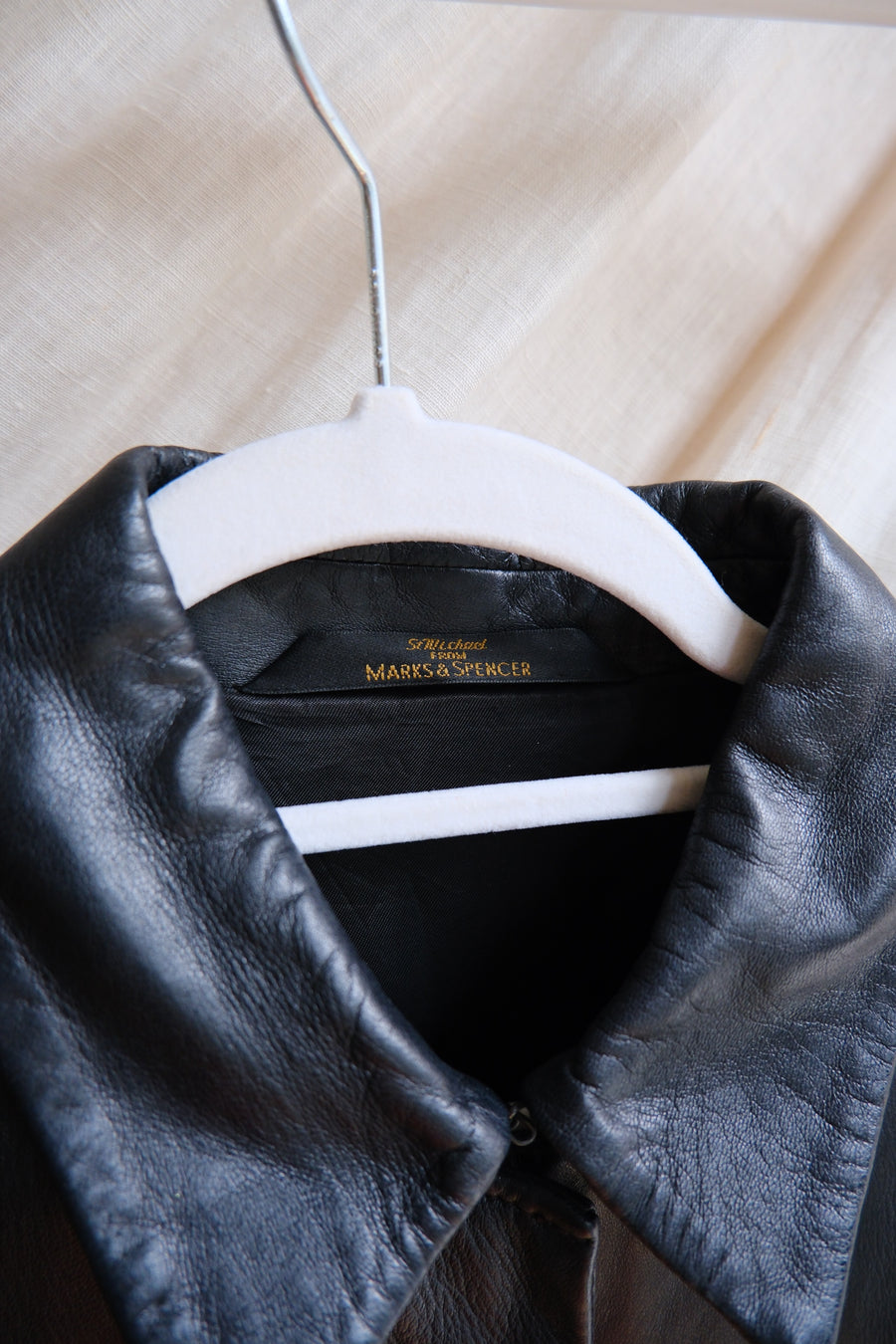 Black Leather Jacket - S