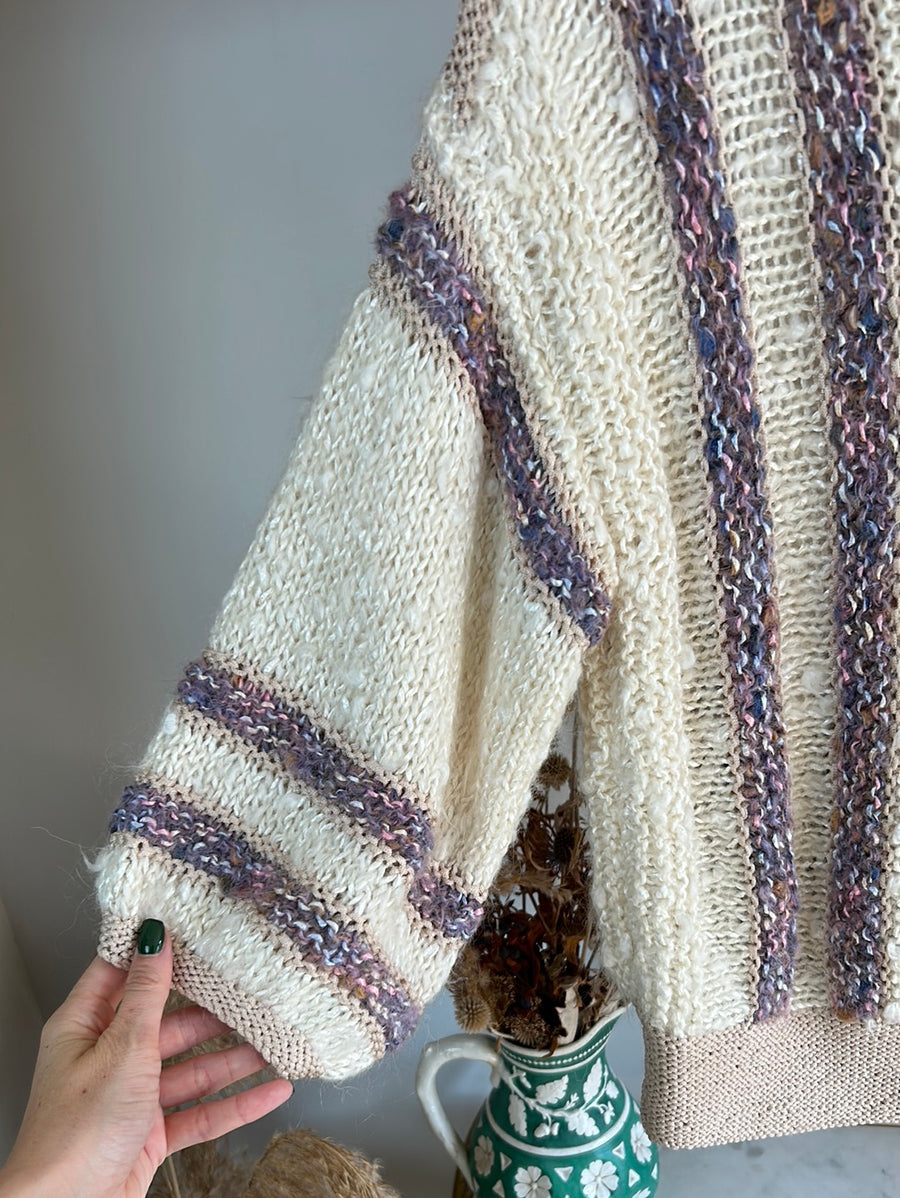 Striped Mohair & Silk Jumper - S/M