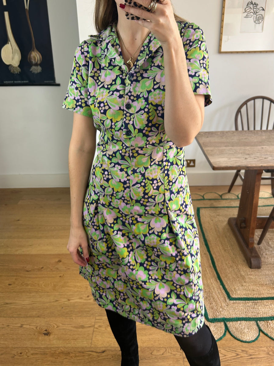 Psychedelic Print Dress - UK 12