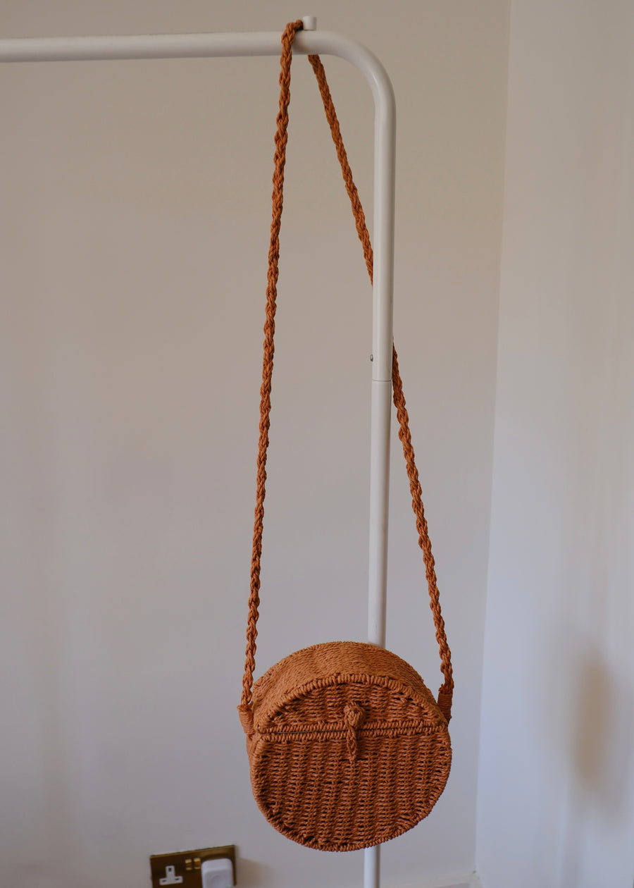 Round Wicker Bag