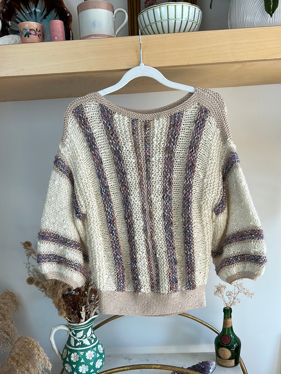 Striped Mohair & Silk Jumper - S/M