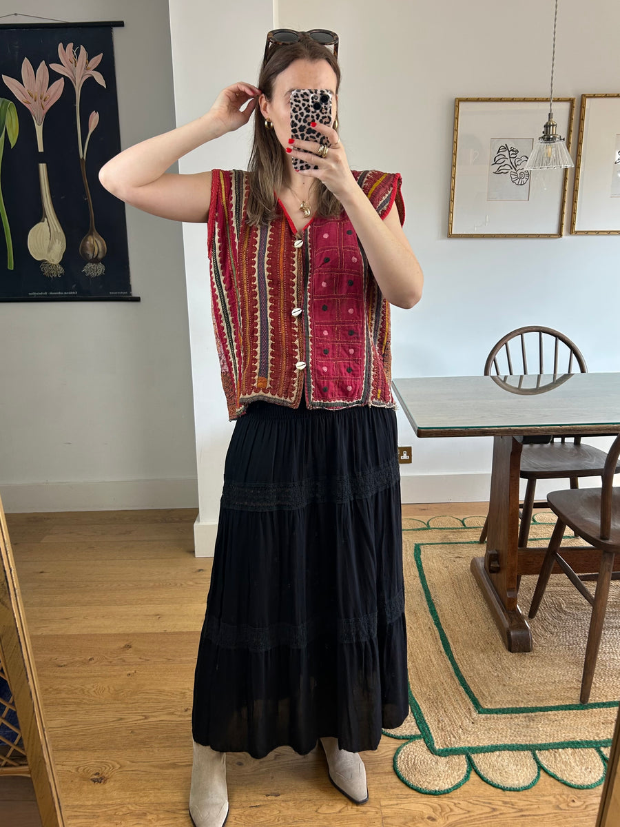 Embroidered Antique Waistcoat - M/L