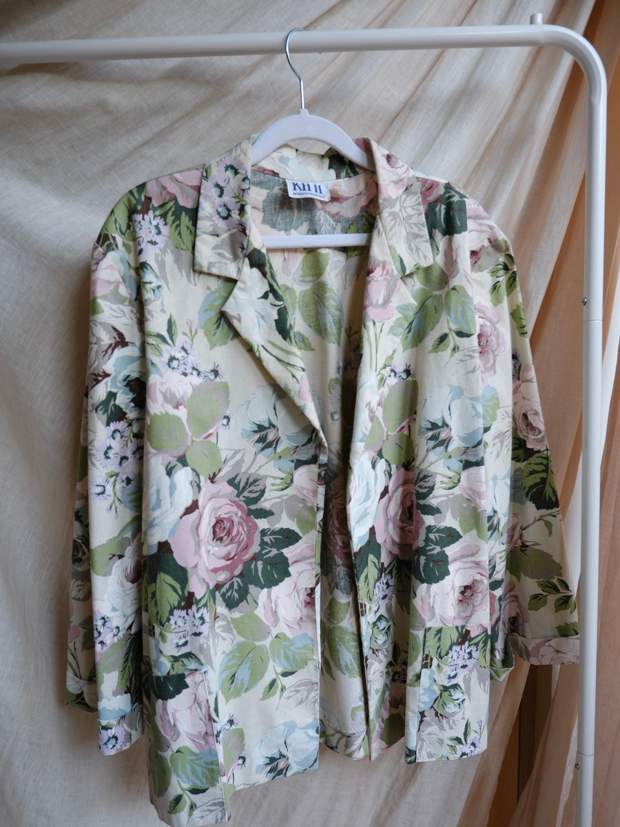 Rose Cotton Blazer - L