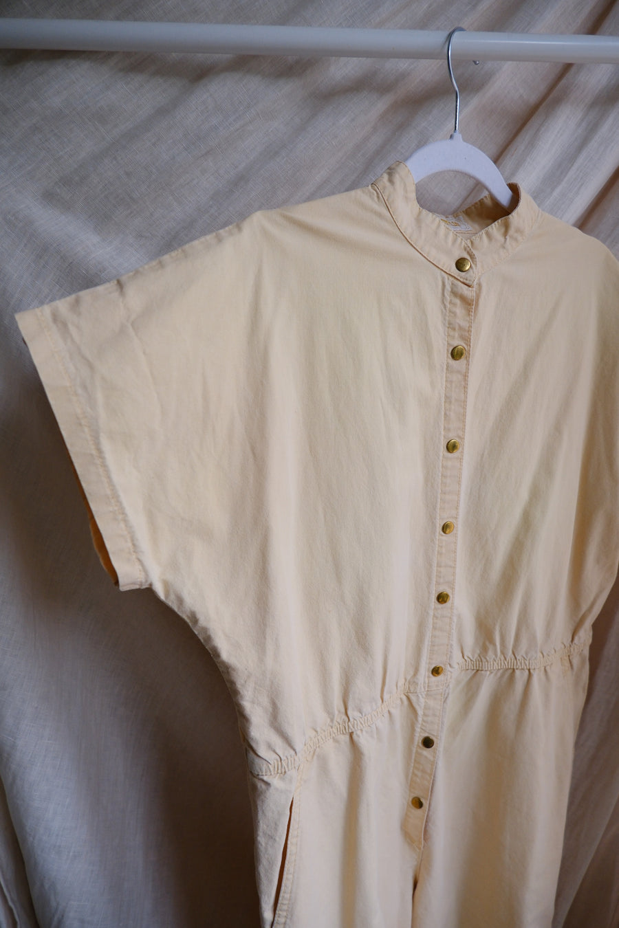 Yellow Cotton Boilersuit - UK 12/14